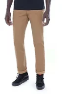 Spodnie męskie - Vans spodnie Authentic męskie kolor beżowy w fasonie chinos VN0A3143DZ9-BRAZOWY - miniaturka - grafika 1