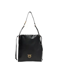 PINKO Torebka Slouchy Classic Bag AI 25-26 PLTT 104359 A0QO Czarny - Torebki damskie - miniaturka - grafika 1