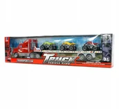 Samochody i pojazdy dla dzieci - CIĘŻARÓWKA LAWETA Z QUADAMI RÓŻNE KOLORY - miniaturka - grafika 1