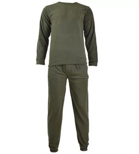 Mil-Tec Bielizna Polarowa Dwuczęściowa Olive - Olive - M - Bielizna sportowa męska - miniaturka - grafika 1