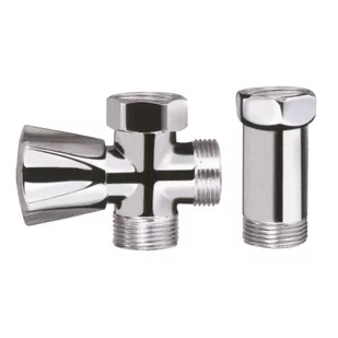 INVENA ZAWÓR GRZYBKOWY ODCINAJĄCY DO PRALKI Z PRZEDŁUŻKĄ DO BATER KOLOR KART - Zawory i kraniki - miniaturka - grafika 1