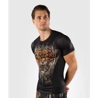 Kimona, stroje i obuwie - Venum Rashguard Krótki Rękaw Tiger Short Sleeve Black - miniaturka - grafika 1