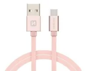 Kable USB - Swissten 71521305 kabel USB 2 m USB 3.2 Gen 1 (3.1 Gen 1) USB A USB C Złoto różowe - miniaturka - grafika 1