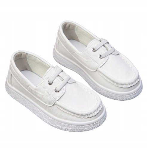 SHEIN PÓŁBUTY DZIECIĘCE BIAŁE WSUWANE UNISEX 27 1GA