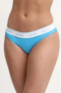 Stroje kąpielowe - Calvin Klein figi kąpielowe kolor niebieski miękka miseczka - miniaturka - grafika 1