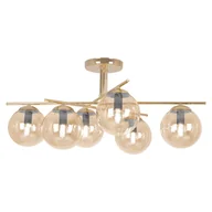 Lampy sufitowe - Luksusowa lampa sufitowa z bursztynowymi kloszami K-5414 z serii GRAND  - miniaturka - grafika 1