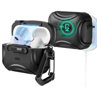 Akcesoria do słuchawek - Etui na słuchawki ESR Cyber Flicklock HaloLock MagSafe do Apple Airpods Pro 1/2 Czarny - miniaturka - grafika 1