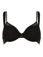 Biustonosze - Passionata - Damski biustonosz z fiszbinami wyściełany, czarny - miniaturka - grafika 1