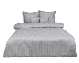 Matex Pościel adamaszkowa 160x200 szara 42 jednobarwna 1cm paski - Pościel Matex Pościel adamaszkowa 160x200 szara 42 jednobarwna 1cm paski - Pościel - miniaturka - grafika 1