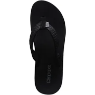 Klapki i japonki damskie - Klapki damskie Kappa Pahoa czarne 242668 1111 - miniaturka - grafika 1