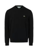 Bluzy męskie - Lacoste Męska bluza nierozpinana Mężczyźni Materiał dresowy czarny jednolity, 3 - miniaturka - grafika 1