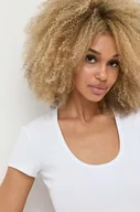 Koszulki sportowe damskie - Guess t-shirt damski kolor biały - miniaturka - grafika 1