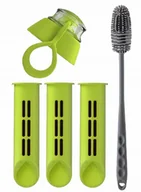 Wkłady filtrujące - Nakrętka 3x filtr zielony do butelki filtrującej Dafi Soft + szczoteczka - miniaturka - grafika 1