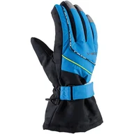 Rękawice narciarskie - Rękawice Narciarskie Dziecięce Viking Mate 16 czarno-niebieski - miniaturka - grafika 1