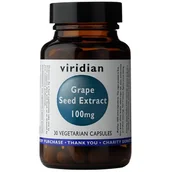 Suplementy naturalne - Viridian Wyciąg z pestek winogron Grape seed extract OPC 100mg 30 kapsułek - miniaturka - grafika 1