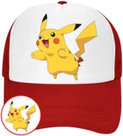 Czapki i chusty sportowe męskie - CZAPKA Z DASZKIEM POKEMON PIKACHU DLA DZIECI SIATKA - miniaturka - grafika 1