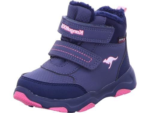KangaROOS Chłopięce dziewczynki KS-Yotto Mid V RTX śniegowce, Grisaille/Daisy Pink, 23 EU, Grisaille Daisy Pink, 23 EU