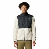 Bluzy męskie - Męska bluza polarowa Columbia Basin Butte Full Zip Fleece II dark stone/black - M - miniaturka - grafika 1