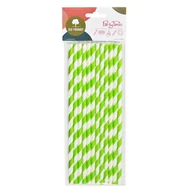 Słomki do napojów - Arpex, Słomki papierowe, Limonkowe, 12 sztuk - miniaturka - grafika 1