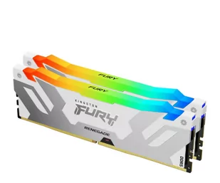 Kingston FURY 32GB (2x16GB) 6400MHz CL32 Renegade RGB White XMP - Pamięci RAM - miniaturka - grafika 1