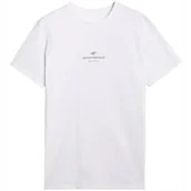 Koszulki męskie - 4F T-SHIRT MĘSKI M2961 BIAŁY S - miniaturka - grafika 1