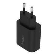 Ładowarki do telefonów - BELKIN WALL CHARGER 25W PD PPS, BLACK - UNIVERSAL - miniaturka - grafika 1