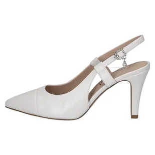 CAPRICE Damskie czółenka 9-29600-42, White Perlato, 36 EU - Czółenka - miniaturka - grafika 1