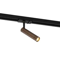 Lampy sufitowe - QAZQA Nowoczesny reflektor w kolorze ciemnego brązu do systemu szynowego 1-fazowego - Iconic Ivy - miniaturka - grafika 1