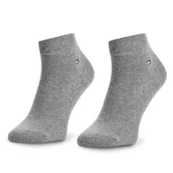 Skarpetki męskie - Zestaw 2 par niskich skarpet męskich Tommy Hilfiger 342025001 Szary - miniaturka - grafika 1