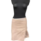 Spódnice - Morgan Spódnica Midi Wygodna Stylowa Elegancka Beżowa Rozmiar 42 - miniaturka - grafika 1