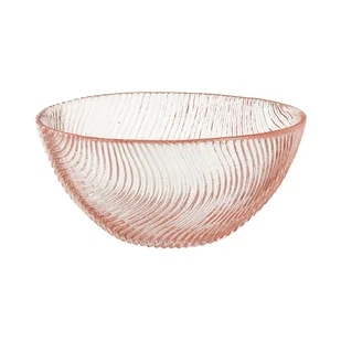 Miseczka szklana różowa 12,5 cm TWIST - Miski i półmiski - miniaturka - grafika 1