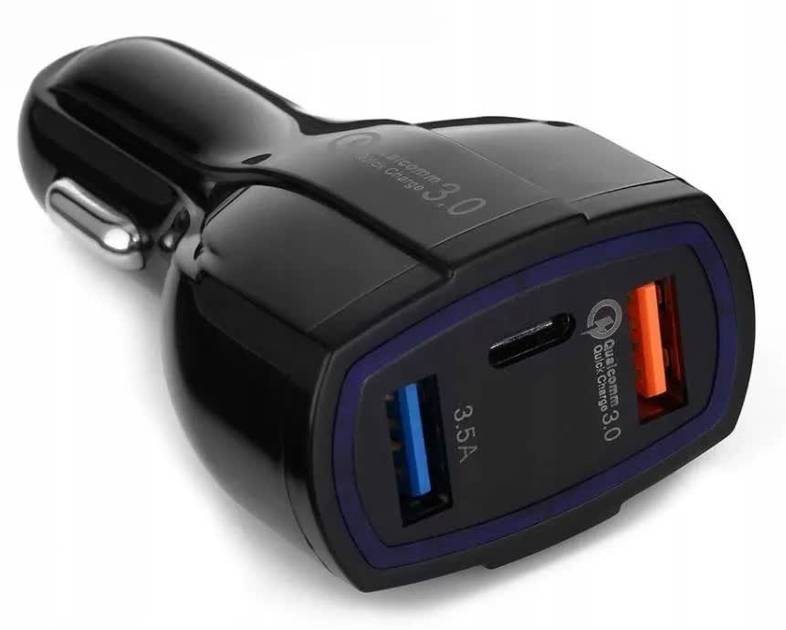 Ładowarka Samochodowa 2xUSB 3.5A Szybkie ładowanie