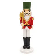Ozdoby bożonarodzeniowe - Dziadek do orzechów figurka bożonarodzeniowa żołnierz czerwony14 cm - miniaturka - grafika 1