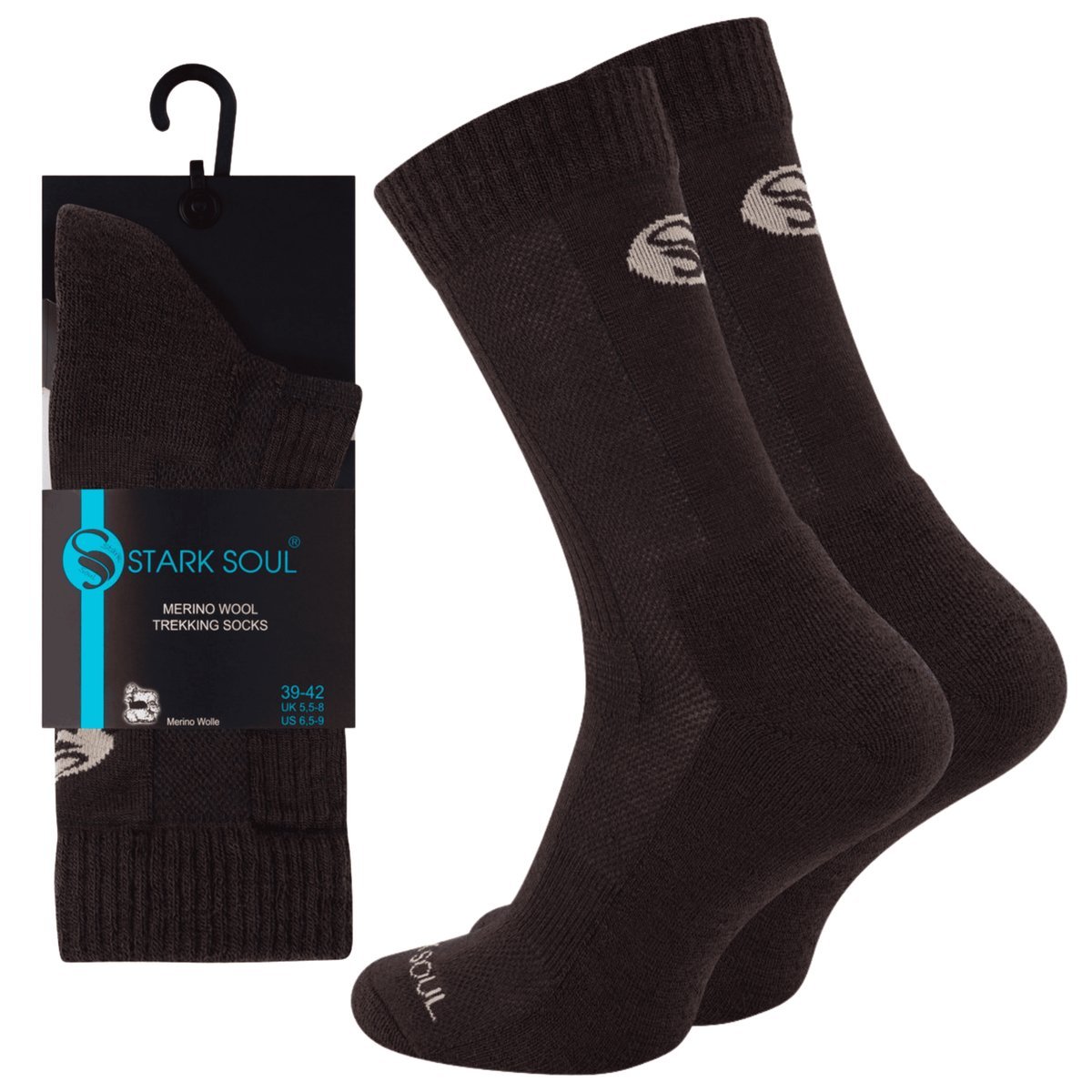 Skarpety trekkingowe damskie męskie z wełną MERINO 39/42 UNISEX