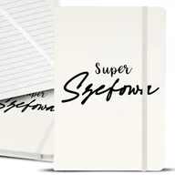 Notesy i bloczki - Notes Notatnik Bujo A5 Biały DLA SUPER SZEFOWEJ Wz - miniaturka - grafika 1