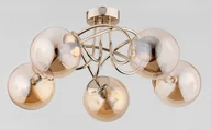 Lampy sufitowe - Banko lampa sufitowa 5xE14 antyczne złoto 63204 - miniaturka - grafika 1