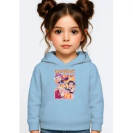 Bluzy dla dziewczynek - BLUZA DZIECIĘCA KPOP DEMON HUNTERS HUNTRIX 110-116 Z KAPTUREM BAWEŁNIANA - miniaturka - grafika 1