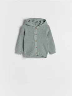 Reserved - Kardigan z wiskozą - oliwkowy - Bluzki dla niemowląt - miniaturka - grafika 1