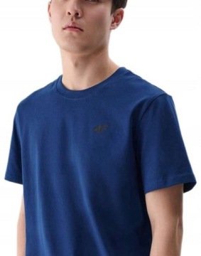 Koszulka Męska 4F Gładka Tshirt Bawełna Lato SHM2256 46S r. S
