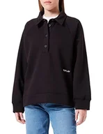 Bluzy damskie - Replay Bluza damska W3705, 098 czarna, M - miniaturka - grafika 1