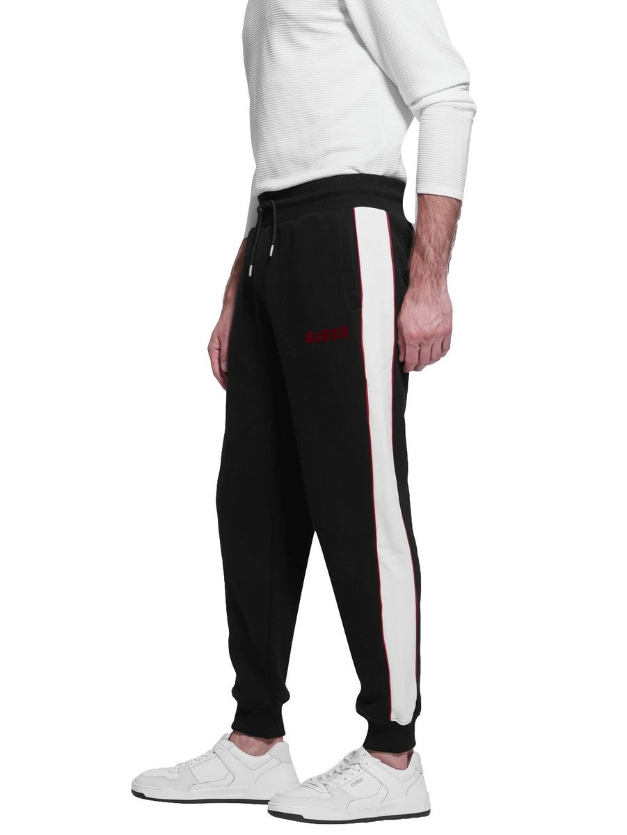 Guess Ocieplane Męskie Spodnie Dresowe Matty Cuff Pant Czarne Z2Bb06Kbgq2 Jblk M