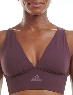 Biustonosze - Adidas Sports Underwear Damski biustonosz Longline Bustier, noble red, XXL - grafika 1