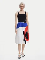 Sukienki - Desigual Sukienka codzienna Ondas 25SWVK41 Kolorowy Regular Fit - miniaturka - grafika 1