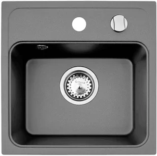 Pyramis Zlew CAMEA MINI 40x40) 1B szary beton 70058101) 70058101 - Zlewozmywaki - miniaturka - grafika 1