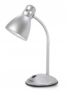 Esperanza Lampka Biurkowa E27 Alkes Srebrna ELD113S - Lampy stojące - miniaturka - grafika 1