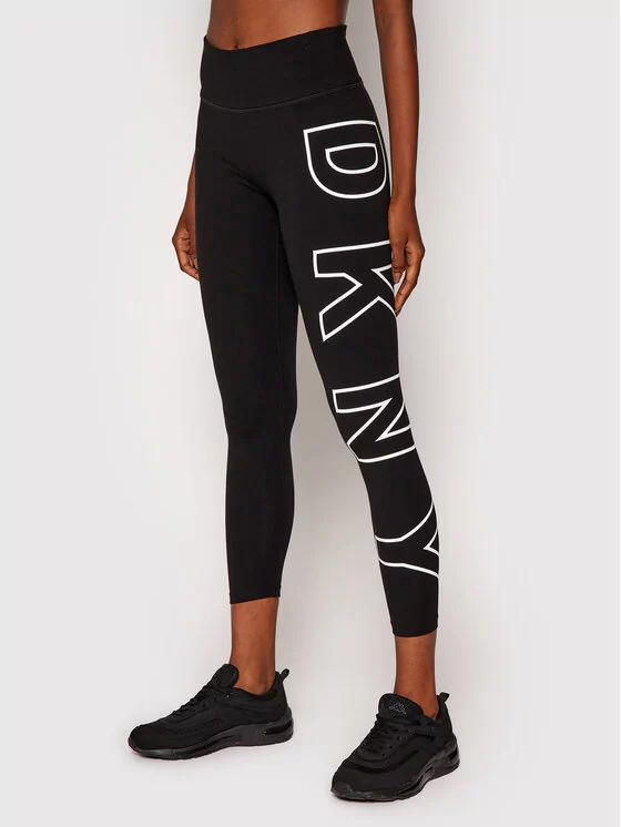 DKNY Sport Legginsy DP1P1960 Czarny Slim Fit