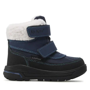 Śniegowce Kickers Kickbeddy 910760-30-10 M Granatowy - Buty dla chłopców - miniaturka - grafika 1