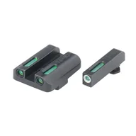 Amunicja i osprzęt ASG - TruGlo - Trytowo - światłowodowe przyrządy celownicze TFX - Glock 17/19 - Niskie - Biała obwódka - TG13GL1A - miniaturka - grafika 1