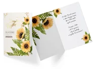 Kartki okolicznościowe i zaproszenia - Kukartka Karnet B6 PR-245 Imieniny słoneczniki - miniaturka - grafika 1
