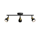 Lampy sufitowe - Philips - Oświetlenie punktowe CONDUIT 3xGU10/5W/230V czarne/mosiądz - miniaturka - grafika 1